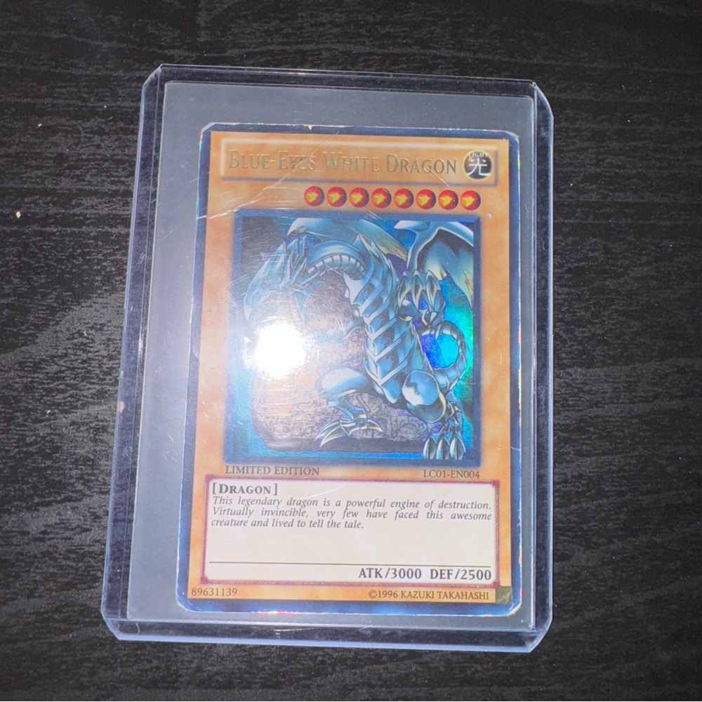 Yugioh Blue Eyes White Dragon Limited Edition 89631139 Card